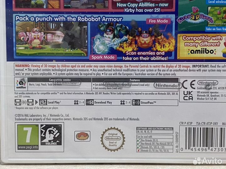Kirby Planet Robobot (Новый,Силд) Nintendo 3Ds