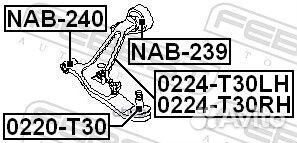 Сайленблок задний переднего рычага без кронштей