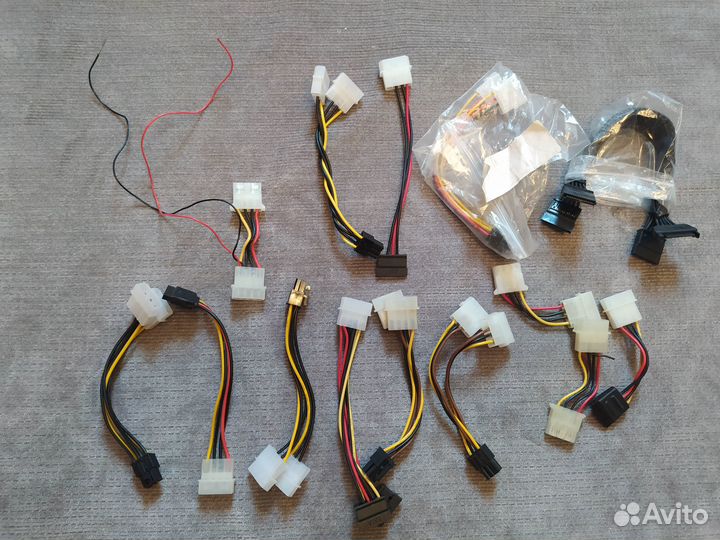 Поцессоры, кабеля, переходники, контейнеры HDD,итд