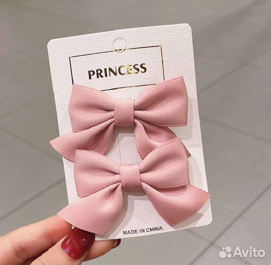 Бантик заколка для волос набор