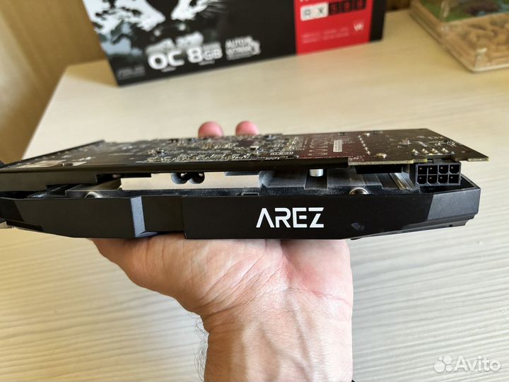 Видеокарта rx580 asus arez dual OC 8gb