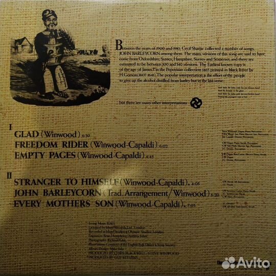 LP - Traffic - John Barleycorn Must Die /USA/ 1970