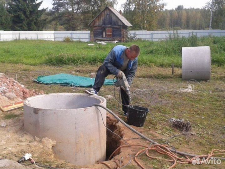 Ремонт и чистка колодцев, обустройства скважин