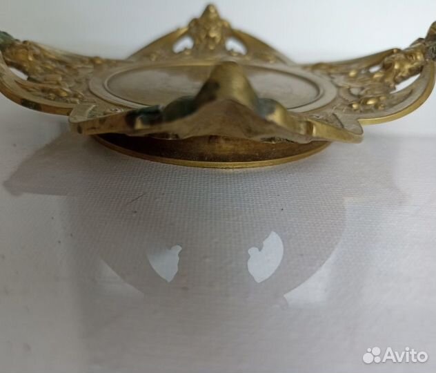 Бронза старинная визитница,мелочница