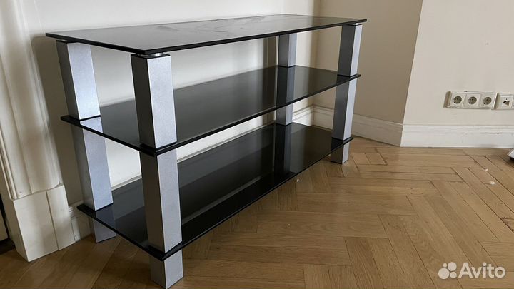Стеклянная тумба под тв