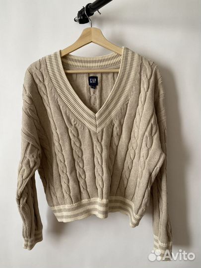 Пуловер женский Gap бежевый размер L