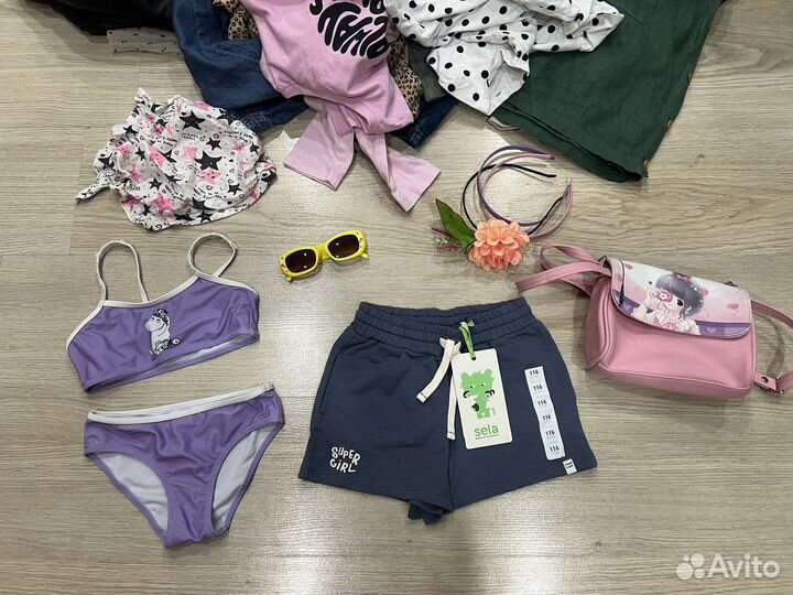 Одежда пакетом на девочку 110 116 Zara