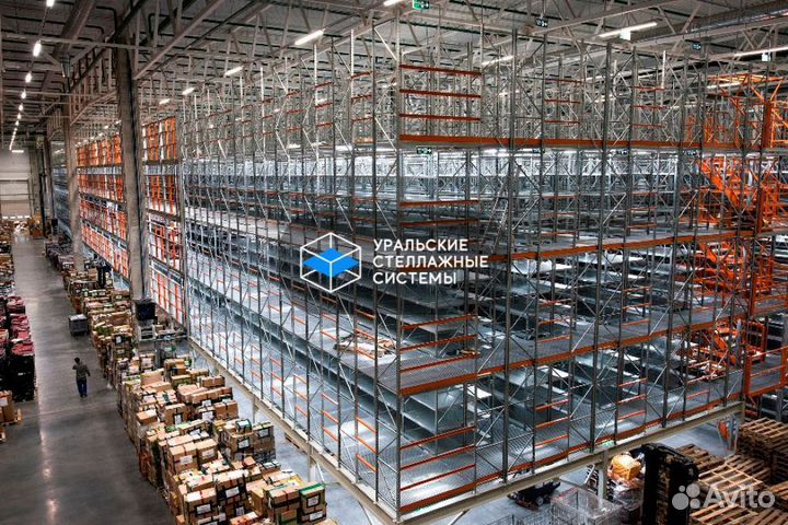 Мезонин для склада Мезонинные стеллажи