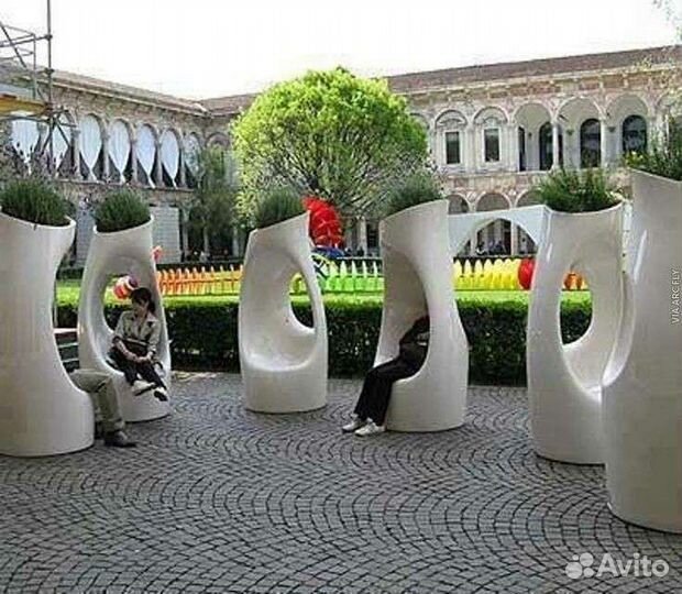 Вазоны, Горшок, Кашпо, стеклопластик.Уличное кашпо