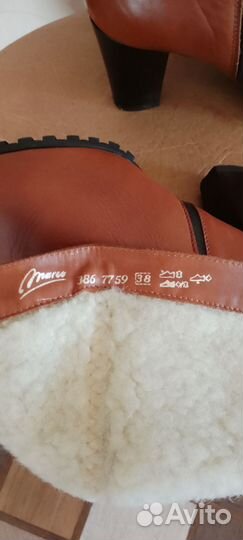 Зимние женские сапоги 38 натуральная кожа