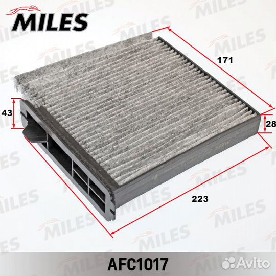 Фильтр салона miles AFC1017 уголь NI Tiida HR15DE