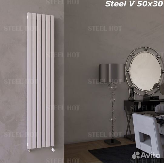 Вертикальный радиатор Steel-Hot от производителя