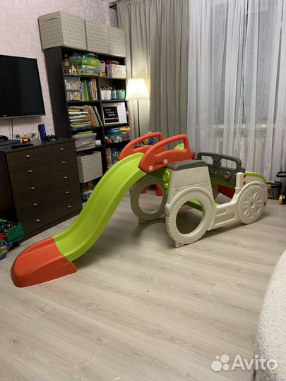 Горка машина smoby