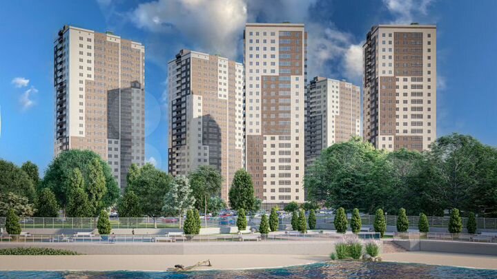 2-к. квартира, 56,8 м², 19/24 эт.