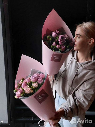 Пионовидные Розы Цветы Доставка Воронеж