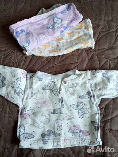 Одежда для девочки пакетом от 0 до 3 мес