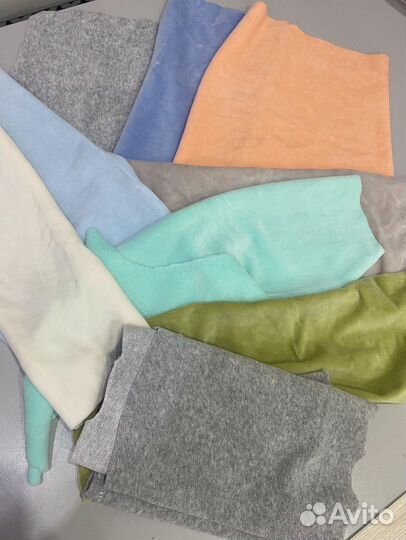 Лоскуты ткани велюр (пакетом)