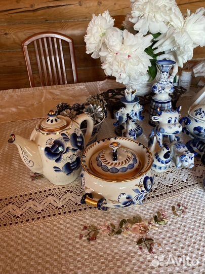 Фарфоровая посуда гжель