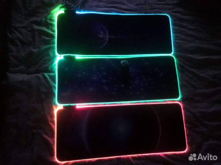 Коврик для мышки 800х300 с RGB подсветкой