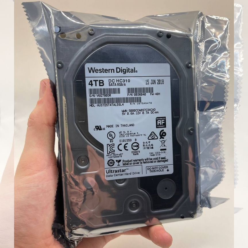 [HC310] Жесткий Диск 4 Тб Ultrastar Dchus726t4tale6