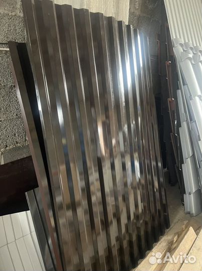 Металлопрофиль С19/ 0,5мм шоколадный глянец