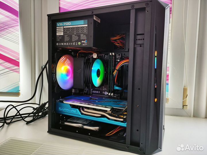 Игровой пк 10 ядер, 32Гб озу, 8Гб RX 590, SSD+HDD