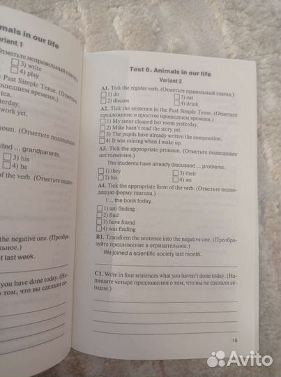 Английский язык 6 класс