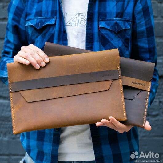 Чехол для MacBook из натуральной кожи