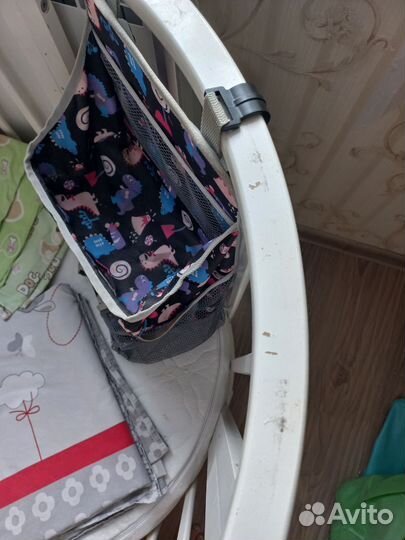 Детская кроватка круглая овальная