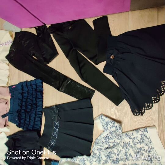 Одежда для девочки в школу пакетом 128-140