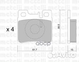 Колодки тормозные MB W202/W210 -00 задн. 2202030