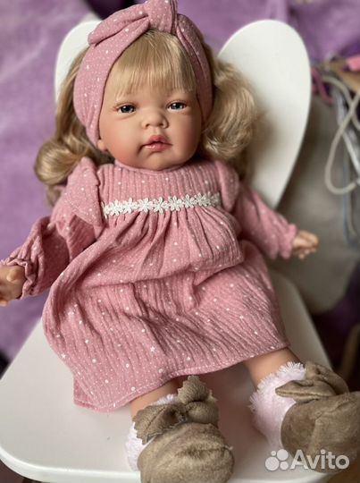 Испанская Кукла мягконабивная nines d’onil 45 с