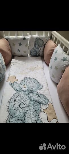 Бортики в детскую кроватку с одеялом