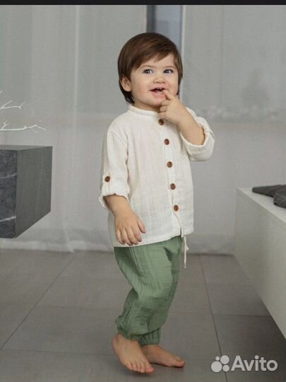 Муслиновый костюм 74-80