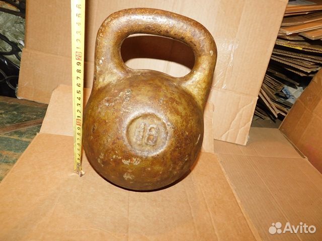 Гиря спортивная на 16 кг СССР. в пользование