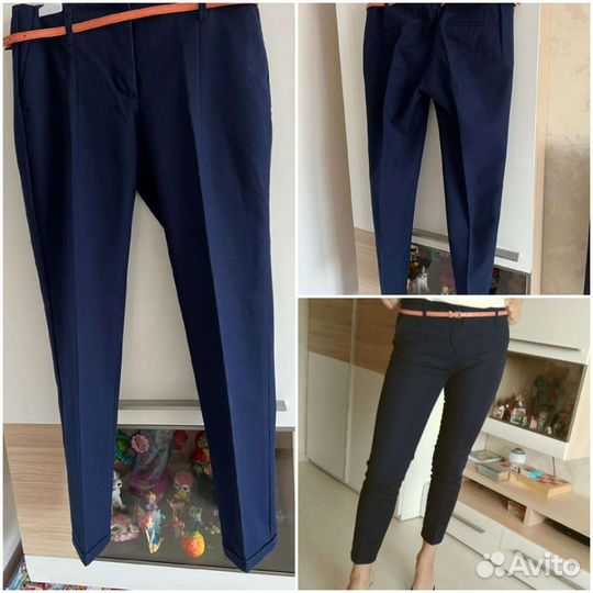 Брюки Zara,ремень- 44-46 р