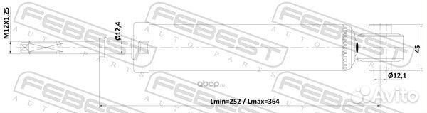 Амортизатор задний правый