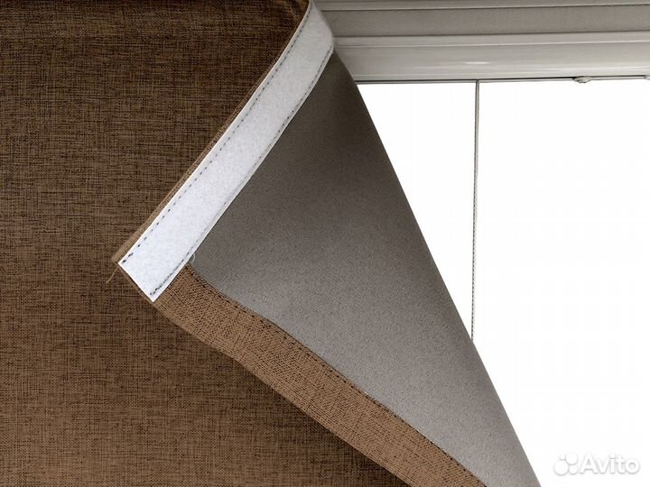 Римские шторы Holland blackout коричн. 70 - 220 см