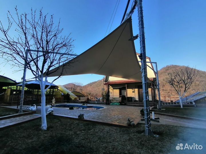 Теневой парус из пвх от производителя