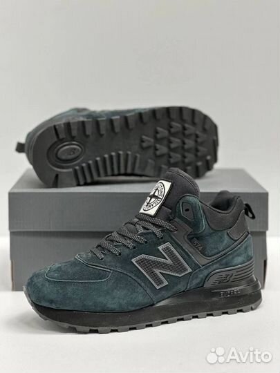 Кроссовки New Balance 574 Stone Island с мехом