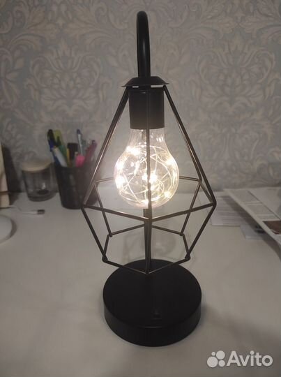 Светильник настольный декоративный, на батарейках