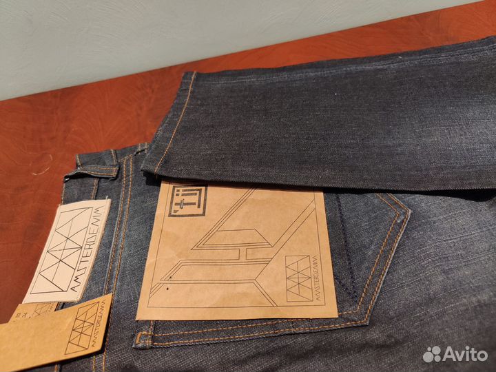 Новые мужские оригинальные джинсы Amsterdenim