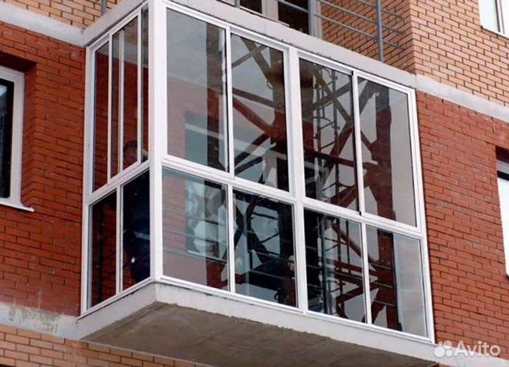 Остекление балконов и лоджий под ключ W0830