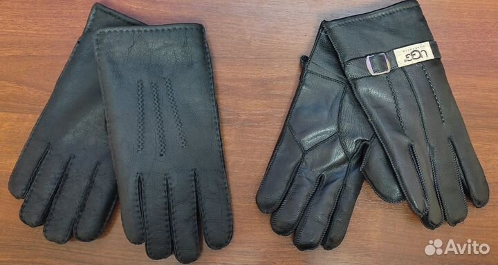 Перчатки цигейка натуральная кожа и мех
