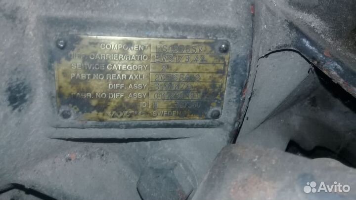 Редуктор ev 91 перед 3.44 мост Rs1356sv