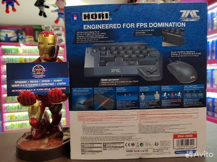 Мышь и Кейпад Hori T.A.C. four(Новая)