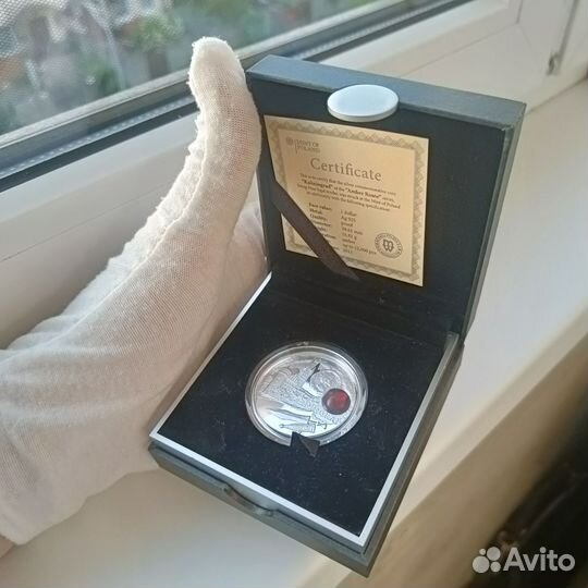 Монета серебро Янтарный путь Калининград