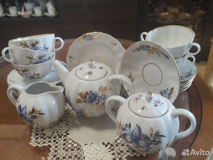 Чайный сервиз Лилия или Золотые листики
