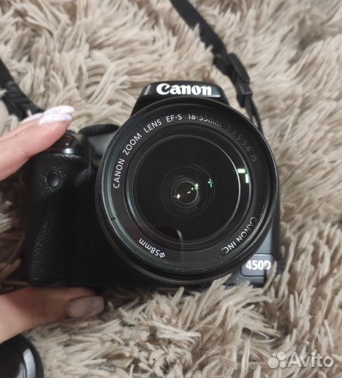 Зеркальный фотоаппарат EOS Canon 450D 18-55 mm