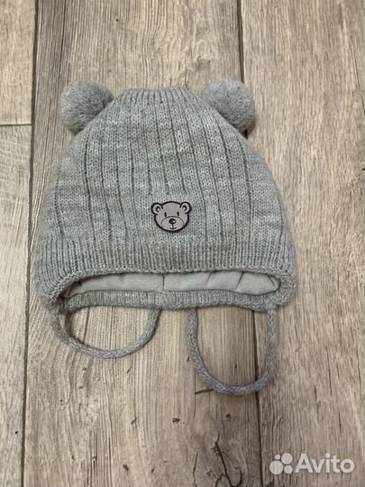 Шапка зимняя (0-3мес 2шт)